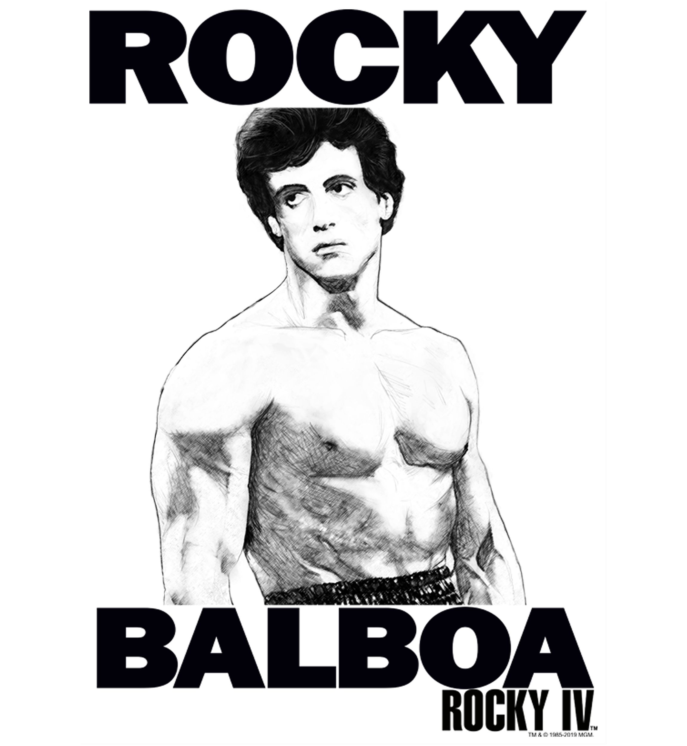 Rocky Sketched Up Graphic T-Shirt