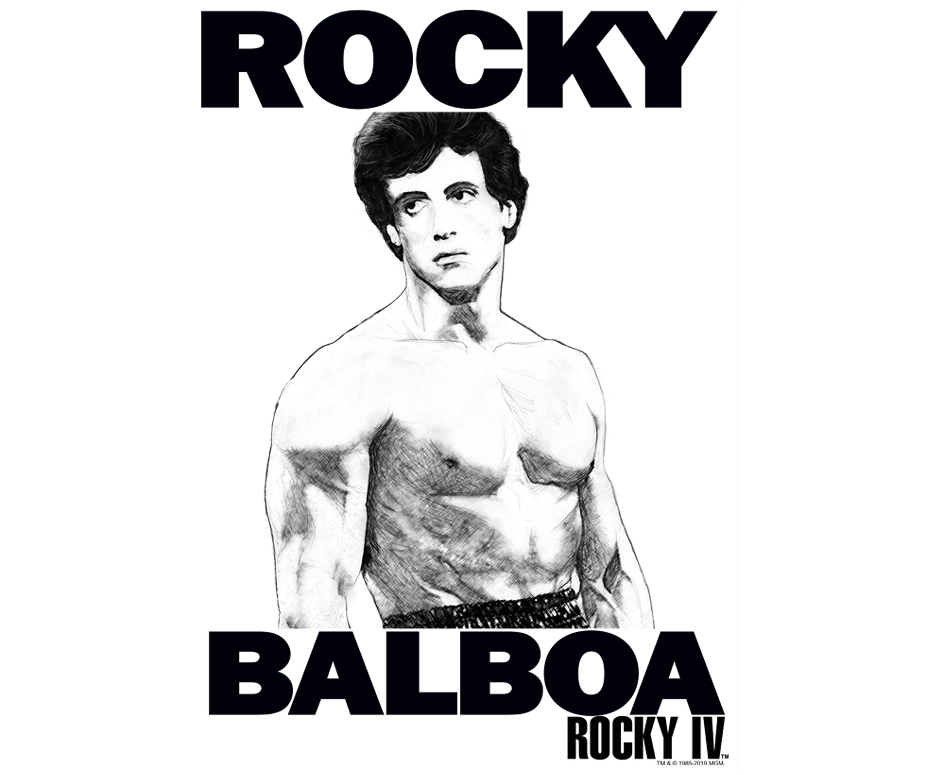 Rocky Sketched Up Graphic T-Shirt