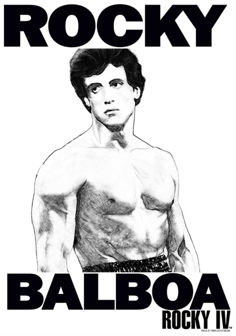 Rocky Sketched Up Graphic T-Shirt