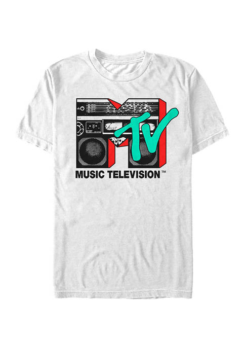 MTV Boom Box Logo Graphic Short Sleeve T-Shirt