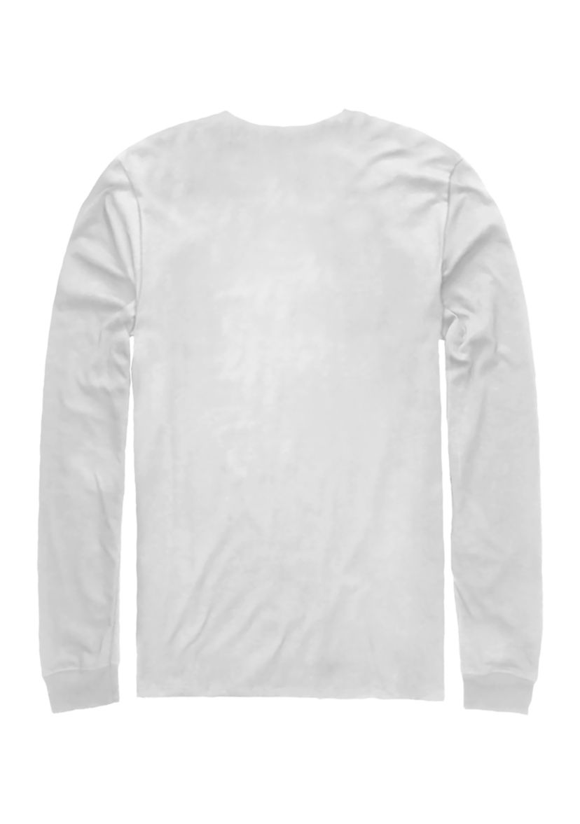 Checkered Graphic Long Sleeve T-Shirt