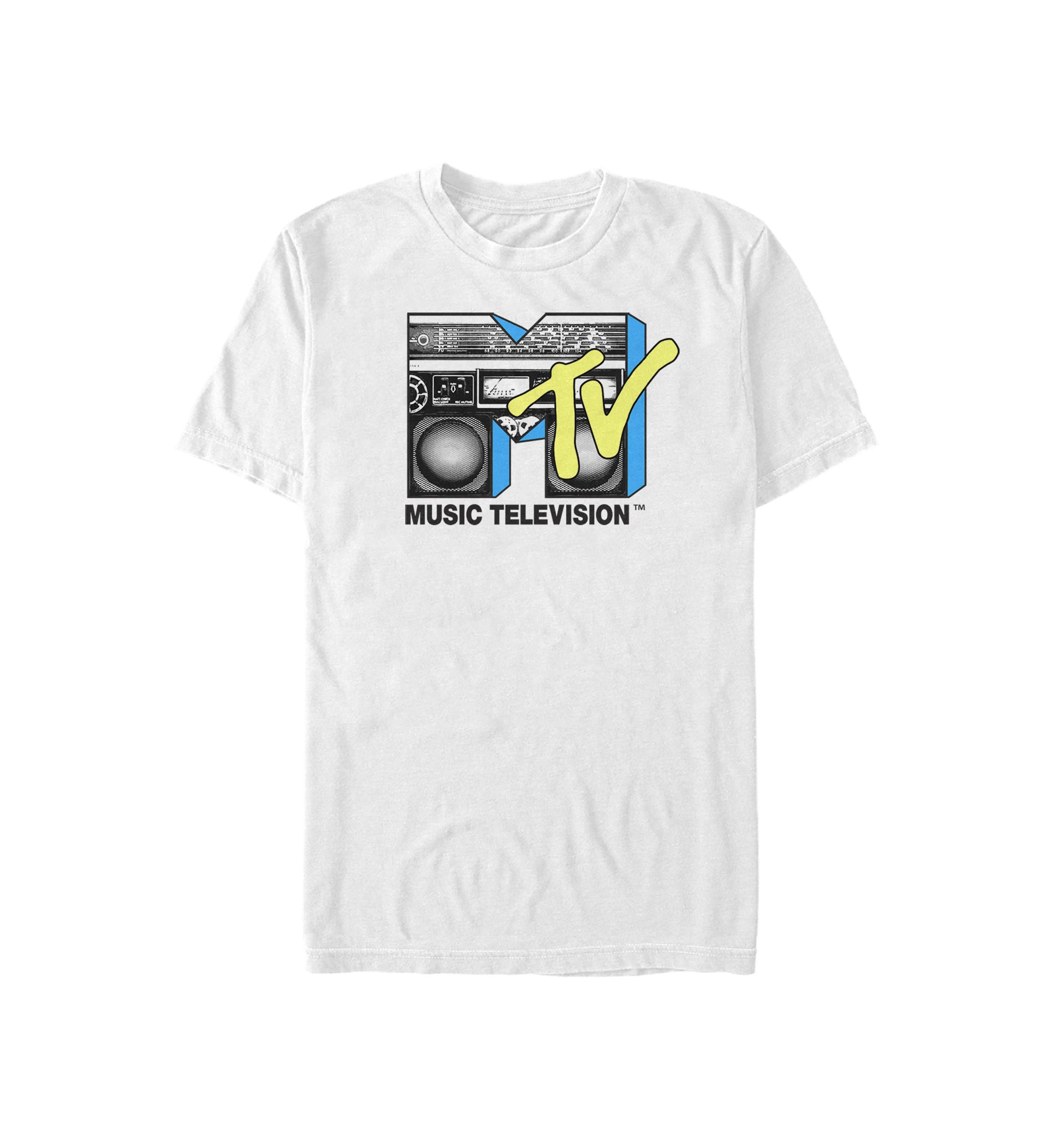 Logo Black And Yellow Boombox Short-Sleeve T-Shirt