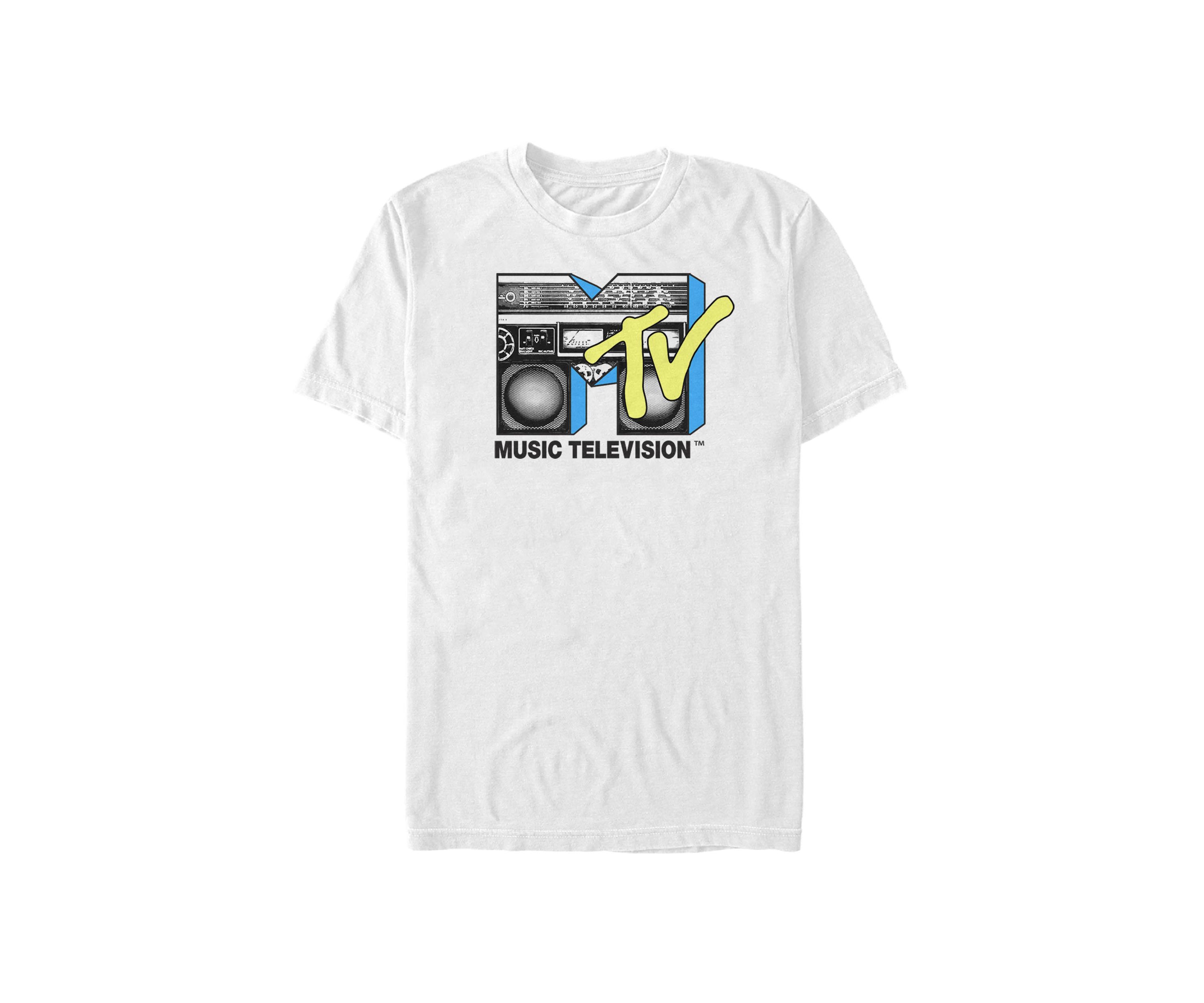 Logo Black And Yellow Boombox Short-Sleeve T-Shirt