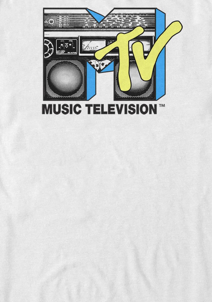 Logo Black And Yellow Boombox Short-Sleeve T-Shirt