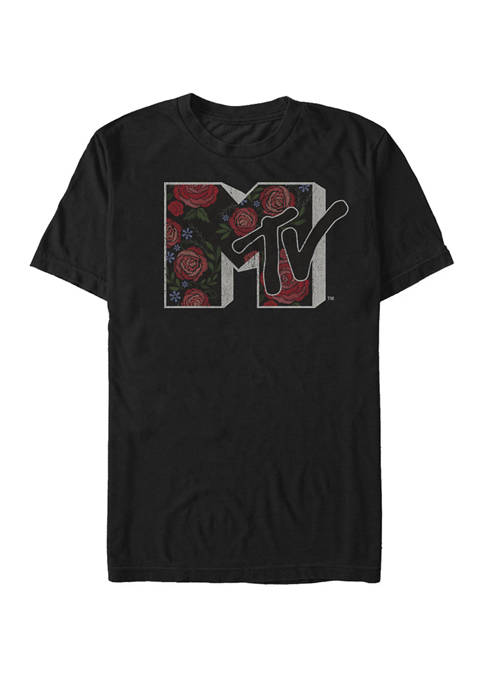 MTV Floral Logo Short-Sleeve T-Shirt