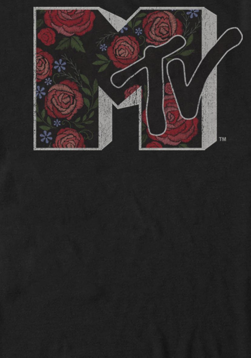 Floral Logo Short-Sleeve T-Shirt