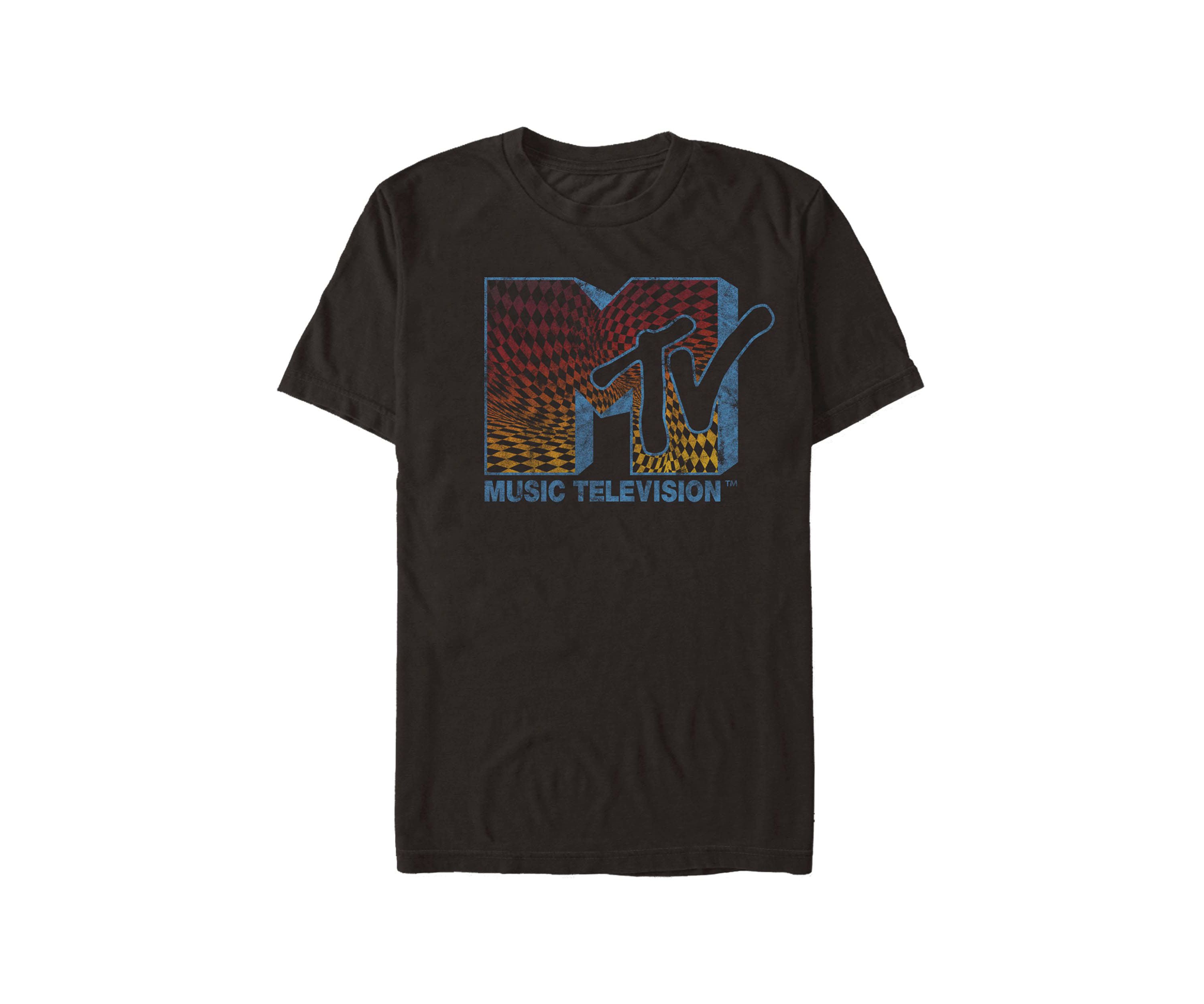 Checker Grunge Graphic T-Shirt