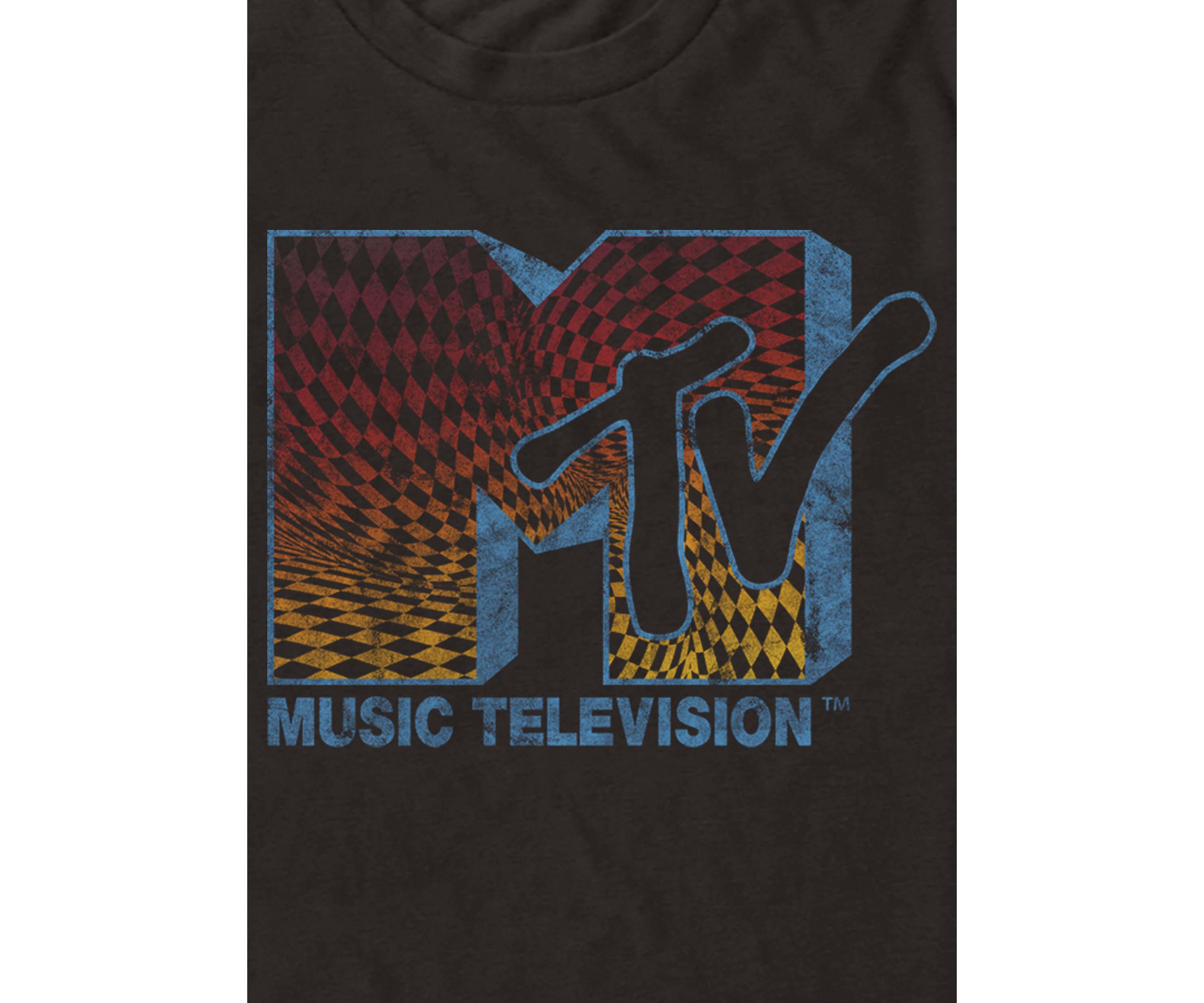 Checker Grunge Graphic T-Shirt