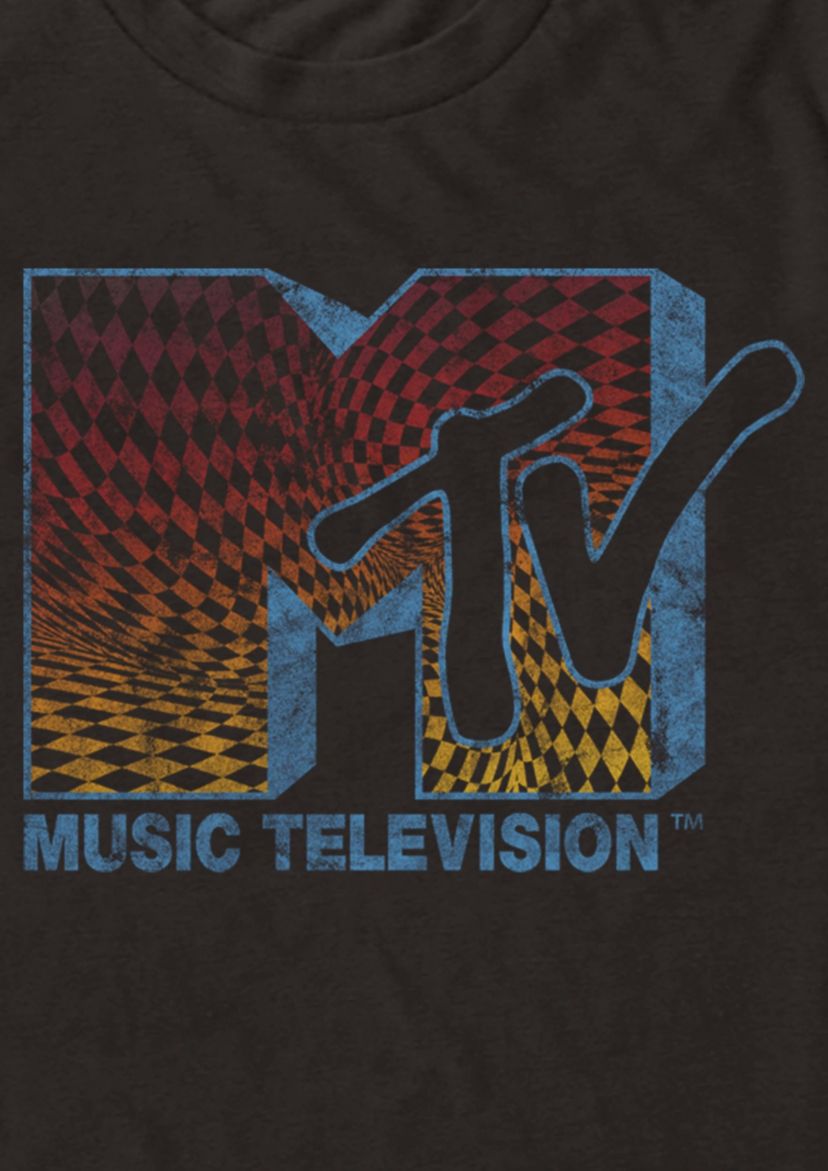 Checker Grunge Graphic T-Shirt