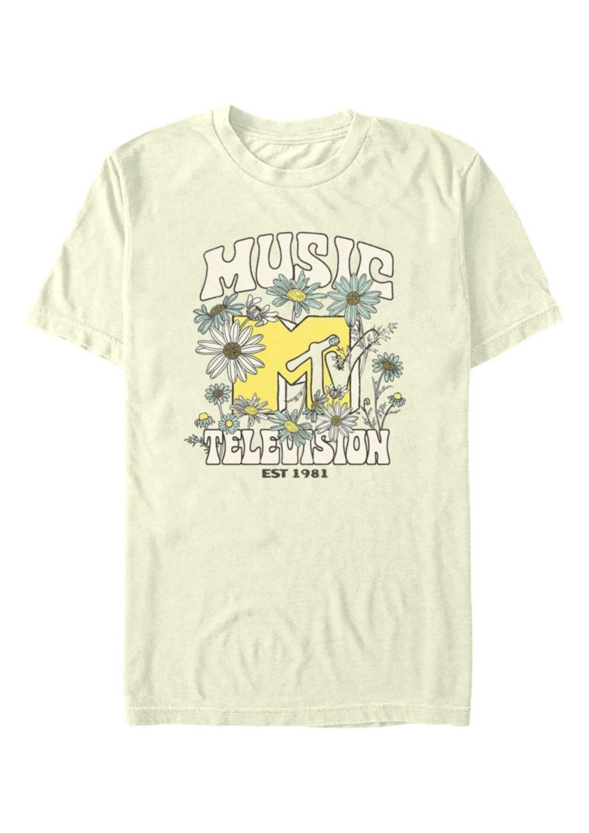 MTV Flowers Graphic T-Shirt