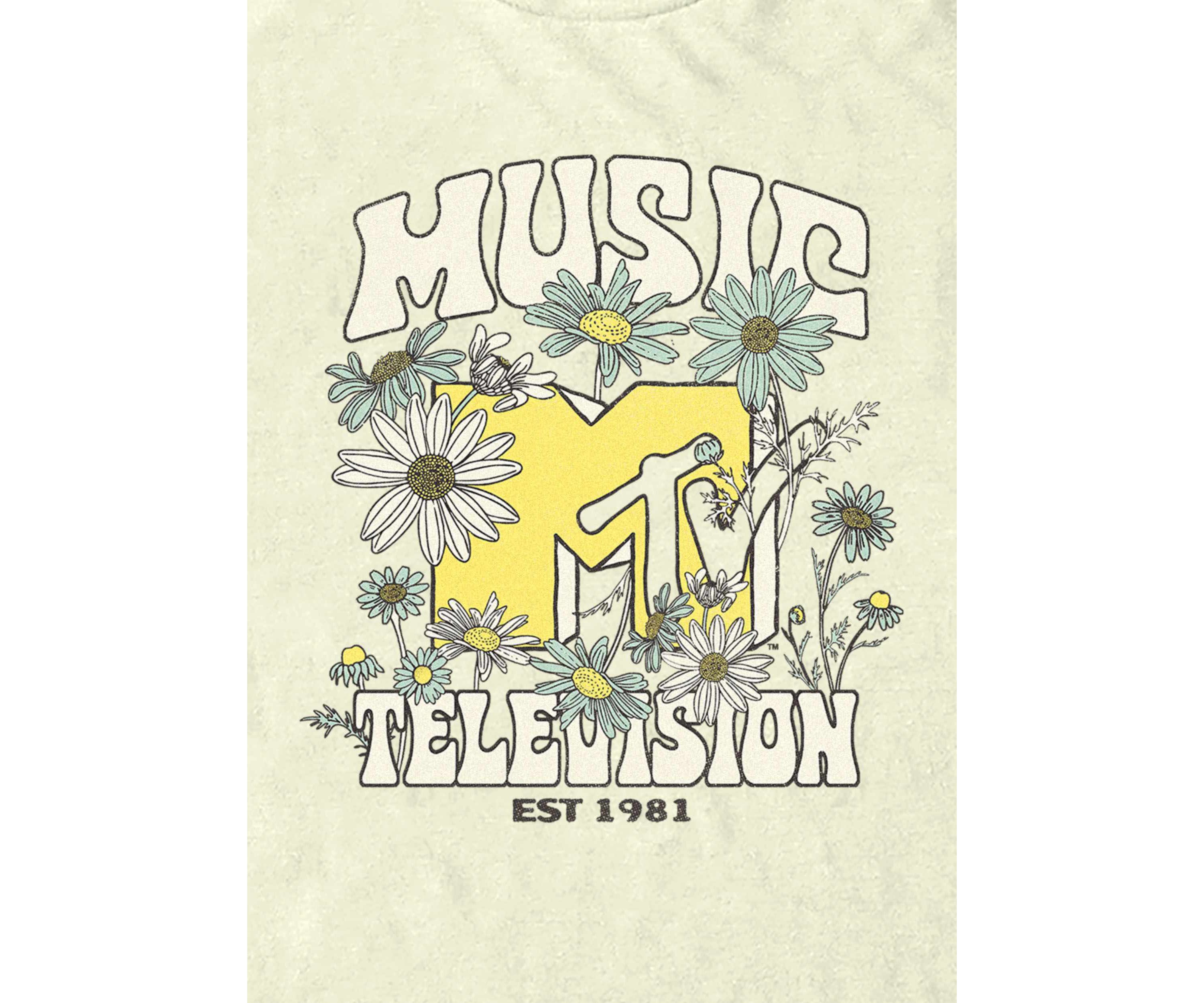 MTV Flowers Graphic T-Shirt