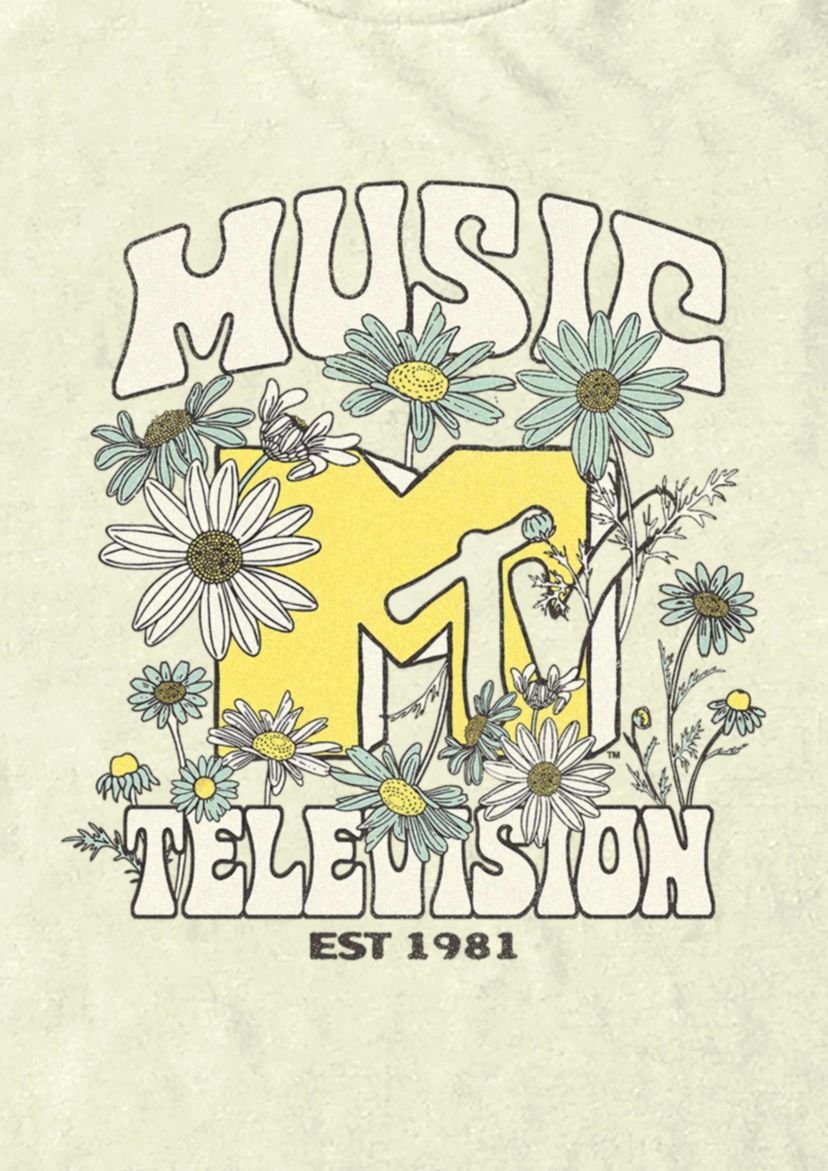 MTV Flowers Graphic T-Shirt
