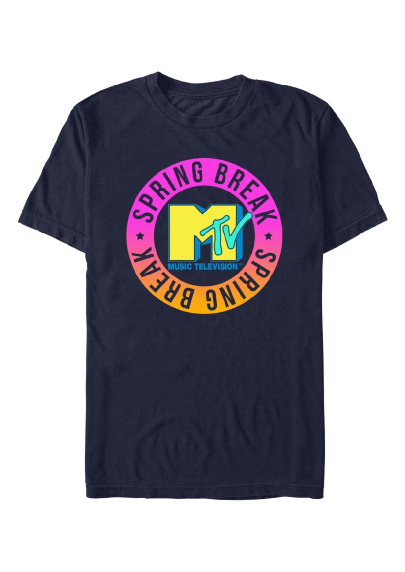 MTV Spring Break Circle Graphic T-Shirt