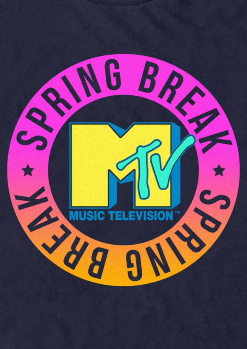 MTV Spring Break Circle Graphic T-Shirt