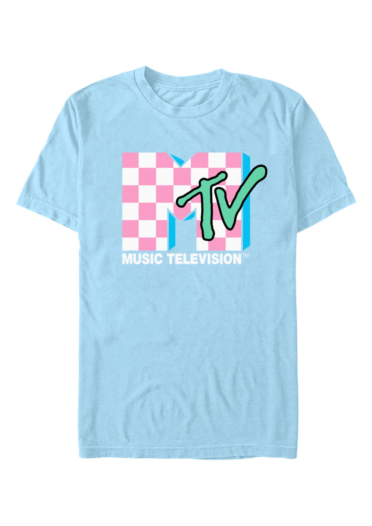 MTV Checkered Graphic T-Shirt