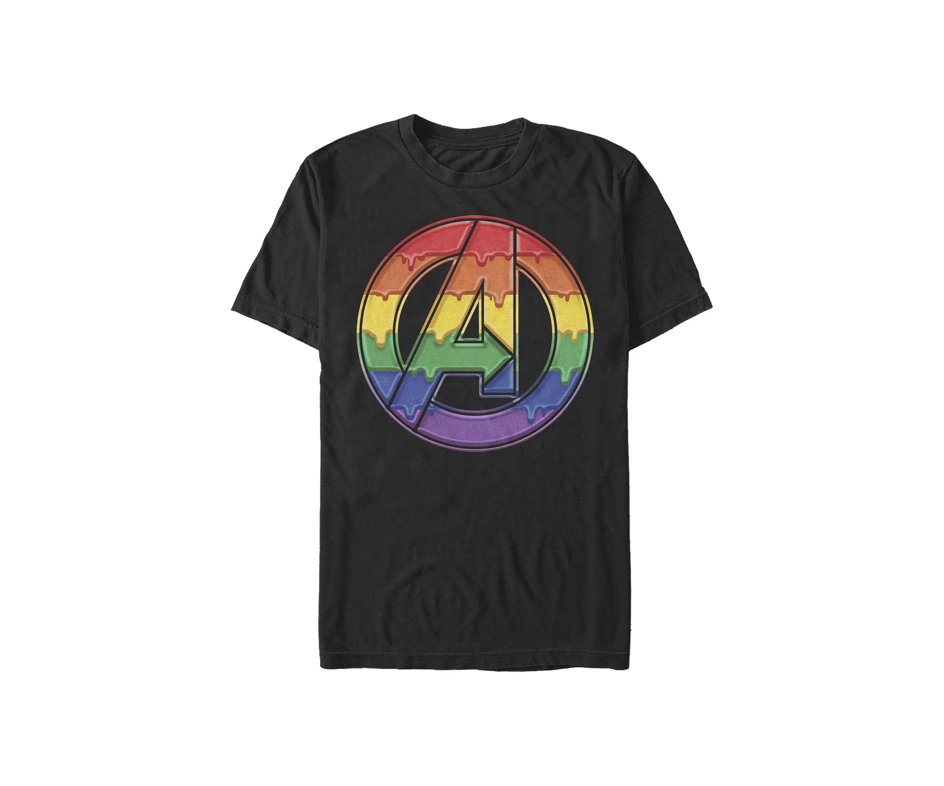 Avengers Dripping Rainbow Logo T-Shirt