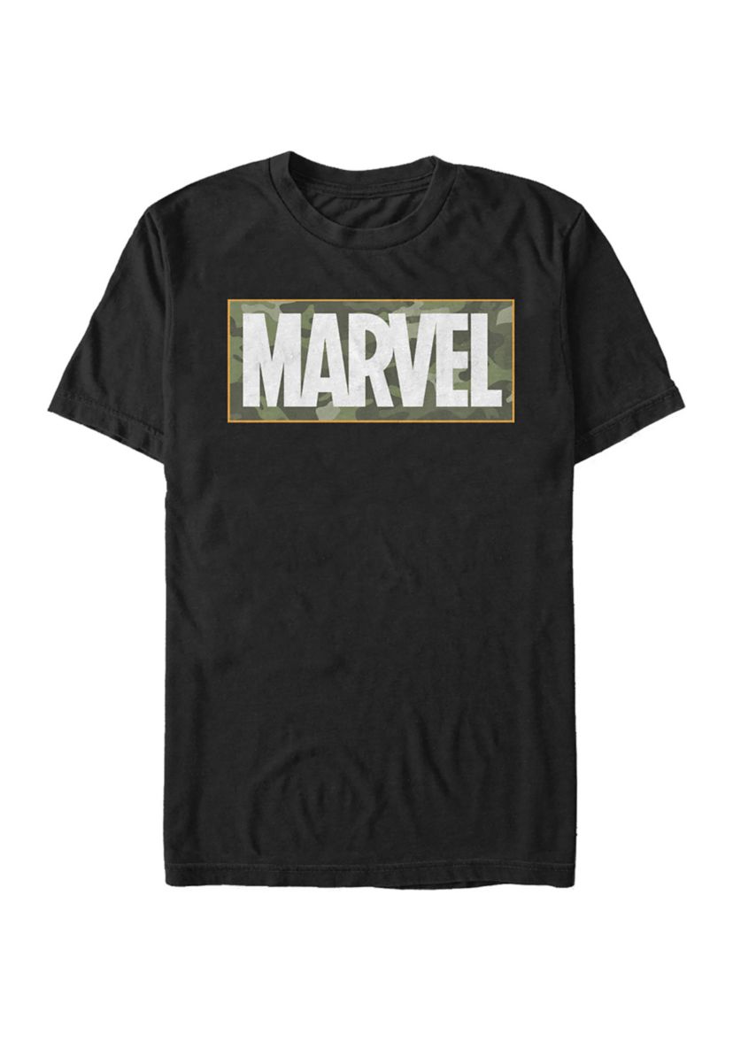 Camo Simple Brick Graphic T-Shirt