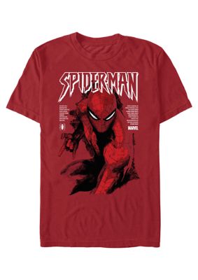Marvel Men's Painted Spider-Man Graphic T-Shirt, Large