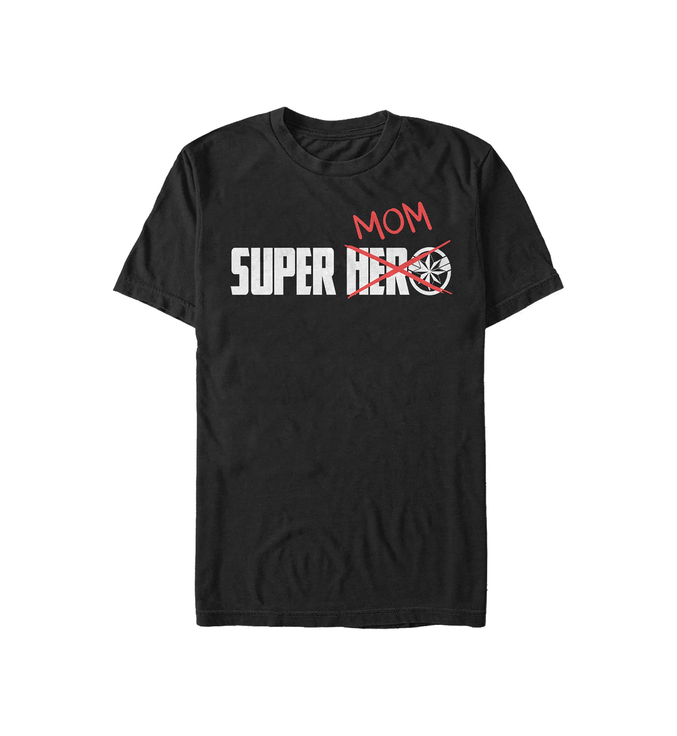 Seasonal Super Mom Doodle Graphic Short Sleeve T-Shirt