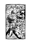 Captain America Stencil Graphic T-Shirt