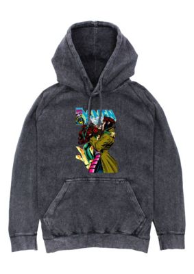 Marvel Mvl Xmen Rogue Gambit 4Eva Graphic Fleece Hoodie, Black, Medium