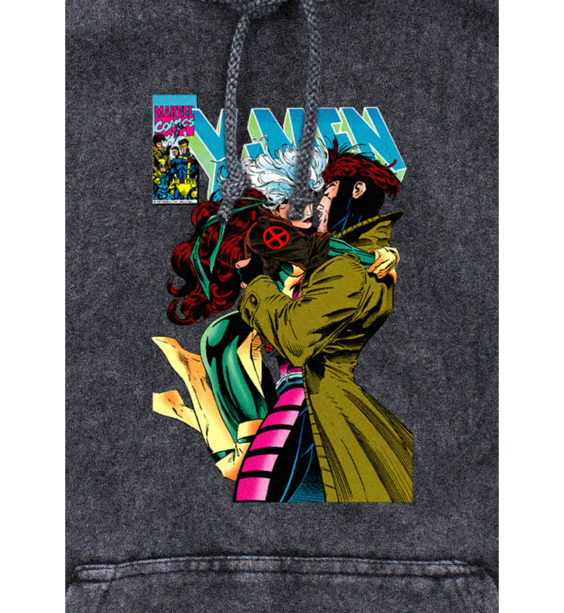 Mvl Xmen Rogue Gambit 4Eva Graphic Fleece Hoodie