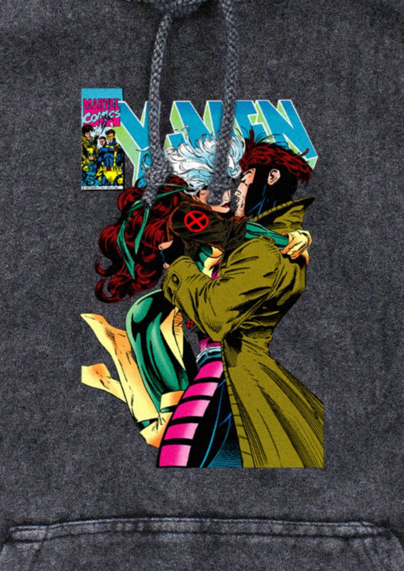 Mvl Xmen Rogue Gambit 4Eva Graphic Fleece Hoodie