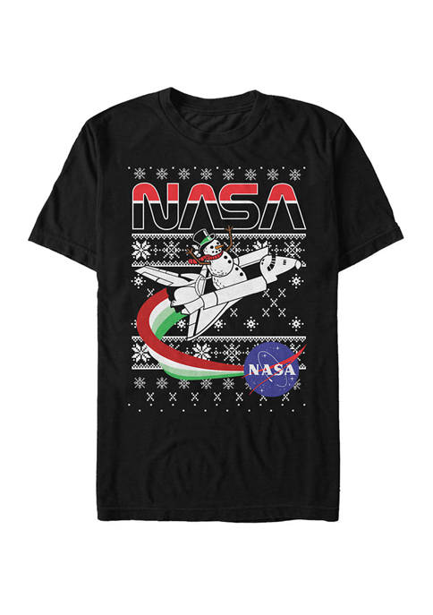 NASA Big &amp; Tall Rocket Ship Ugly Christmas