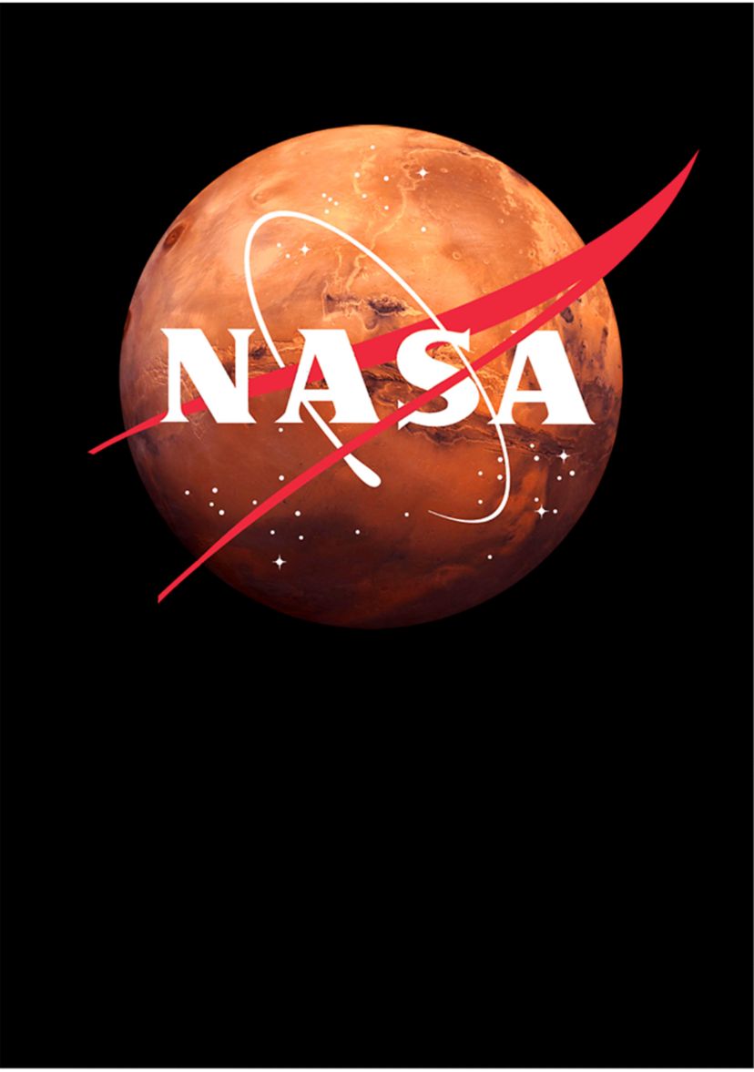 Big & Tall NASA Mars Logo Graphic Short Sleeve T-Shirt