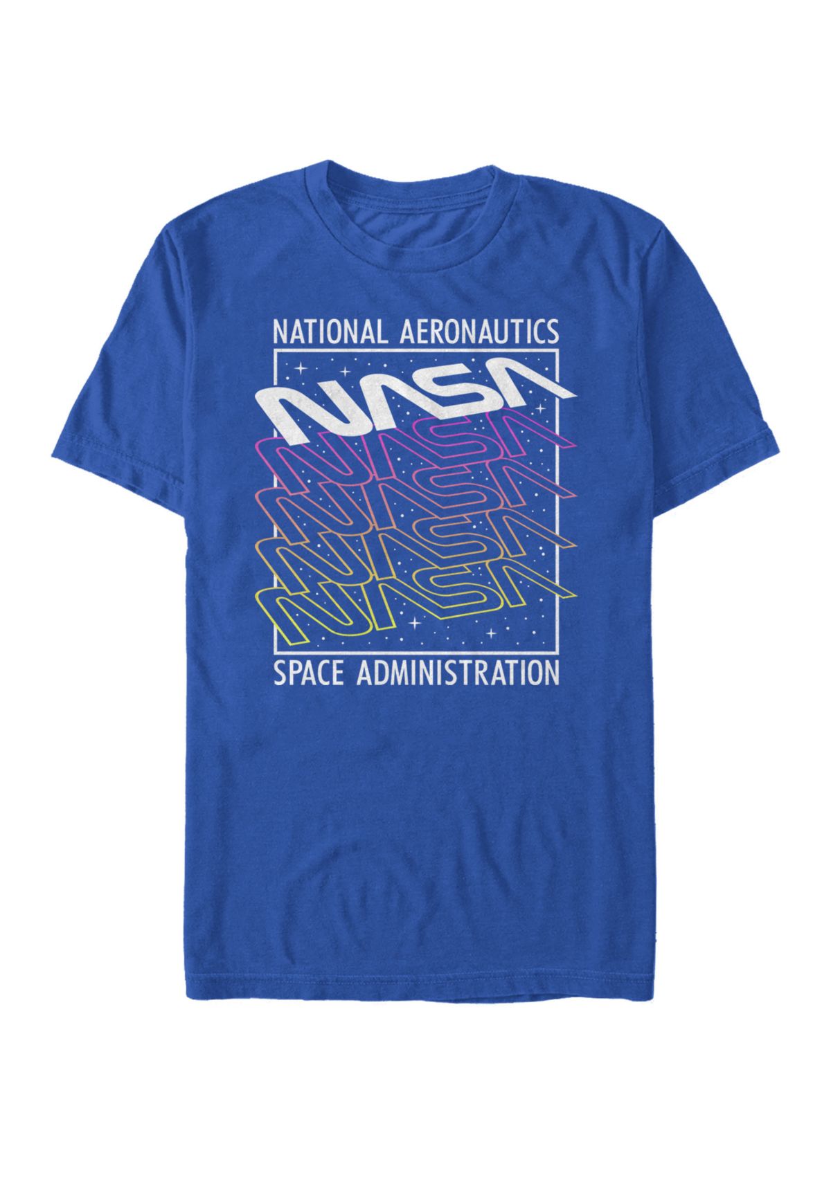 Neon Colors Space Administration Short-Sleeve T-Shirt