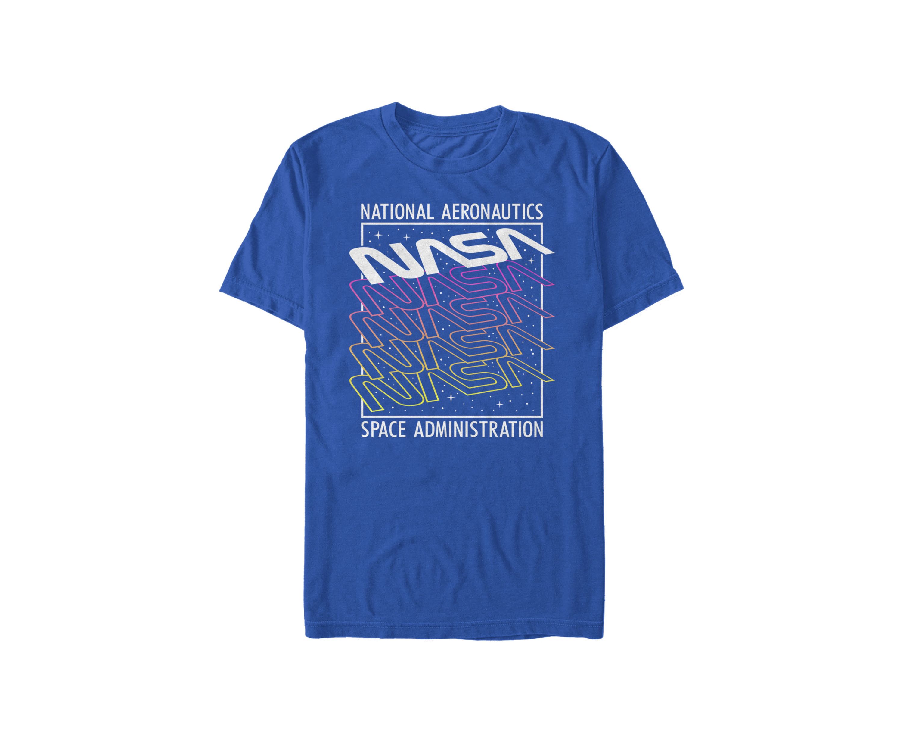 Neon Colors Space Administration Short-Sleeve T-Shirt