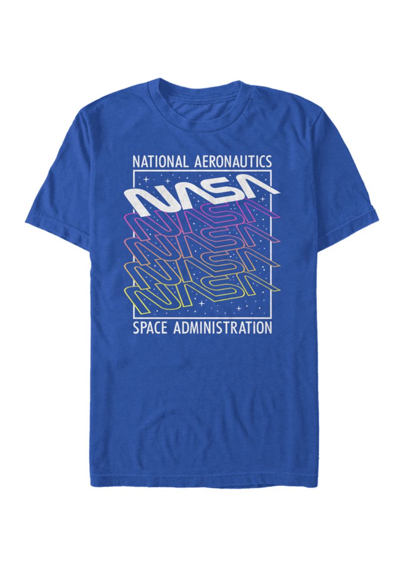 Neon Colors Space Administration Short-Sleeve T-Shirt