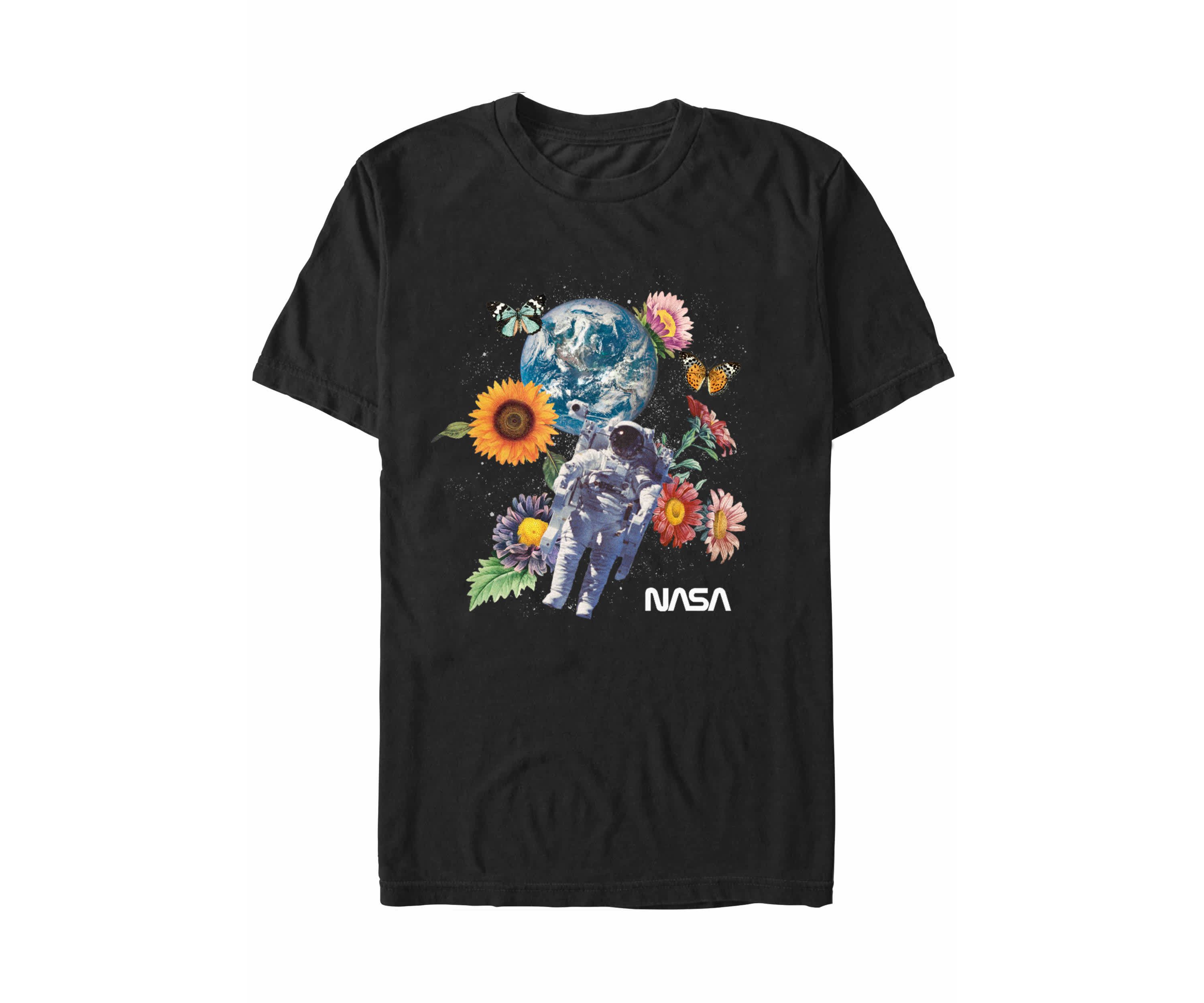 Space Floral Graphic T-Shirt