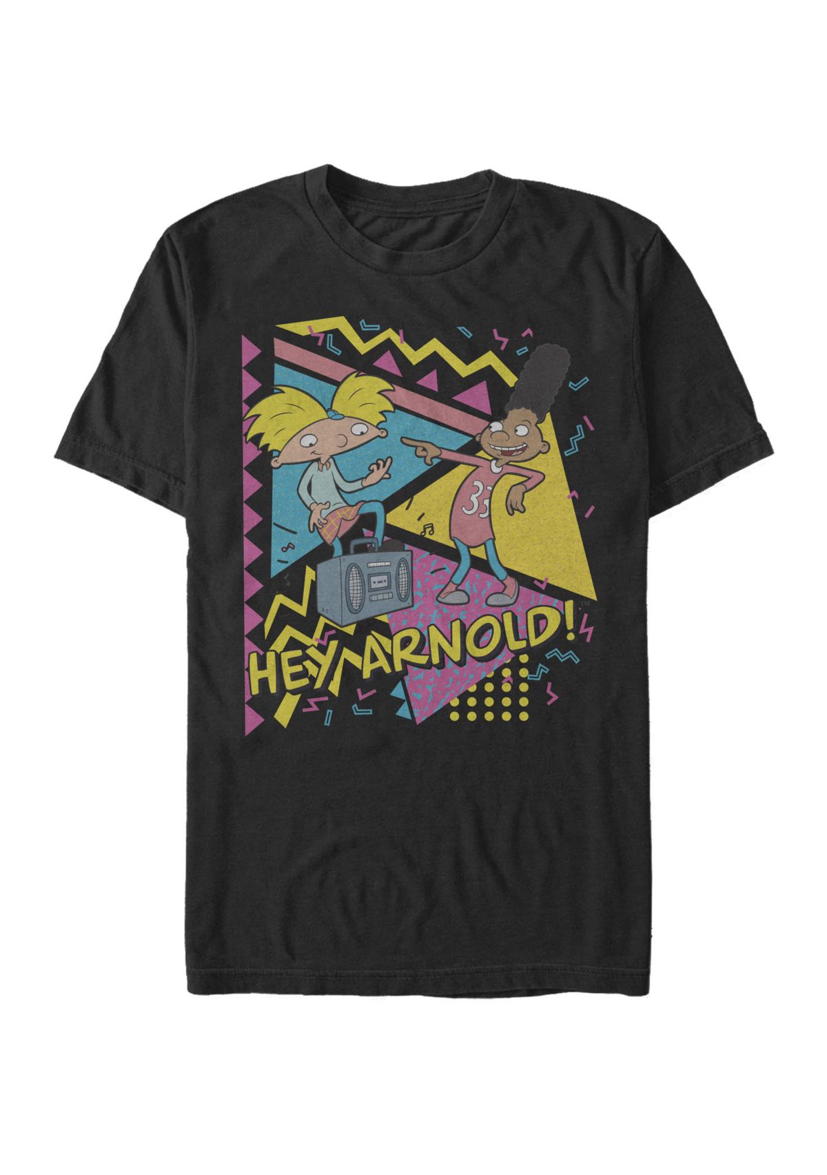Hey Arnold Gerald Best Friends Boombox Short Sleeve T-Shirt