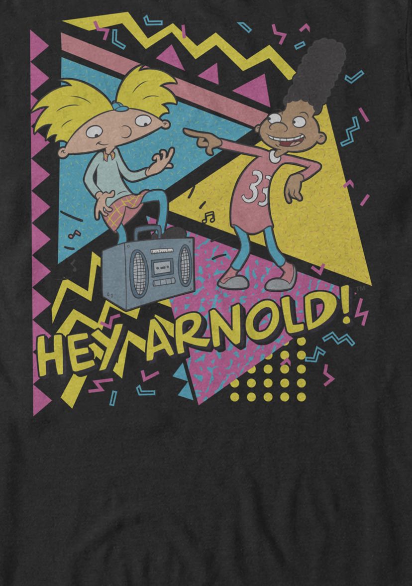 Hey Arnold Gerald Best Friends Boombox Short Sleeve T-Shirt