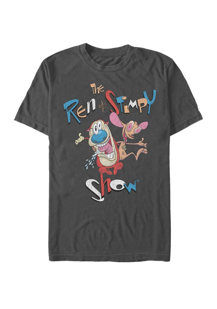 Ren And Stimpy Vintage Title Poster Short-Sleeve T-Shirt