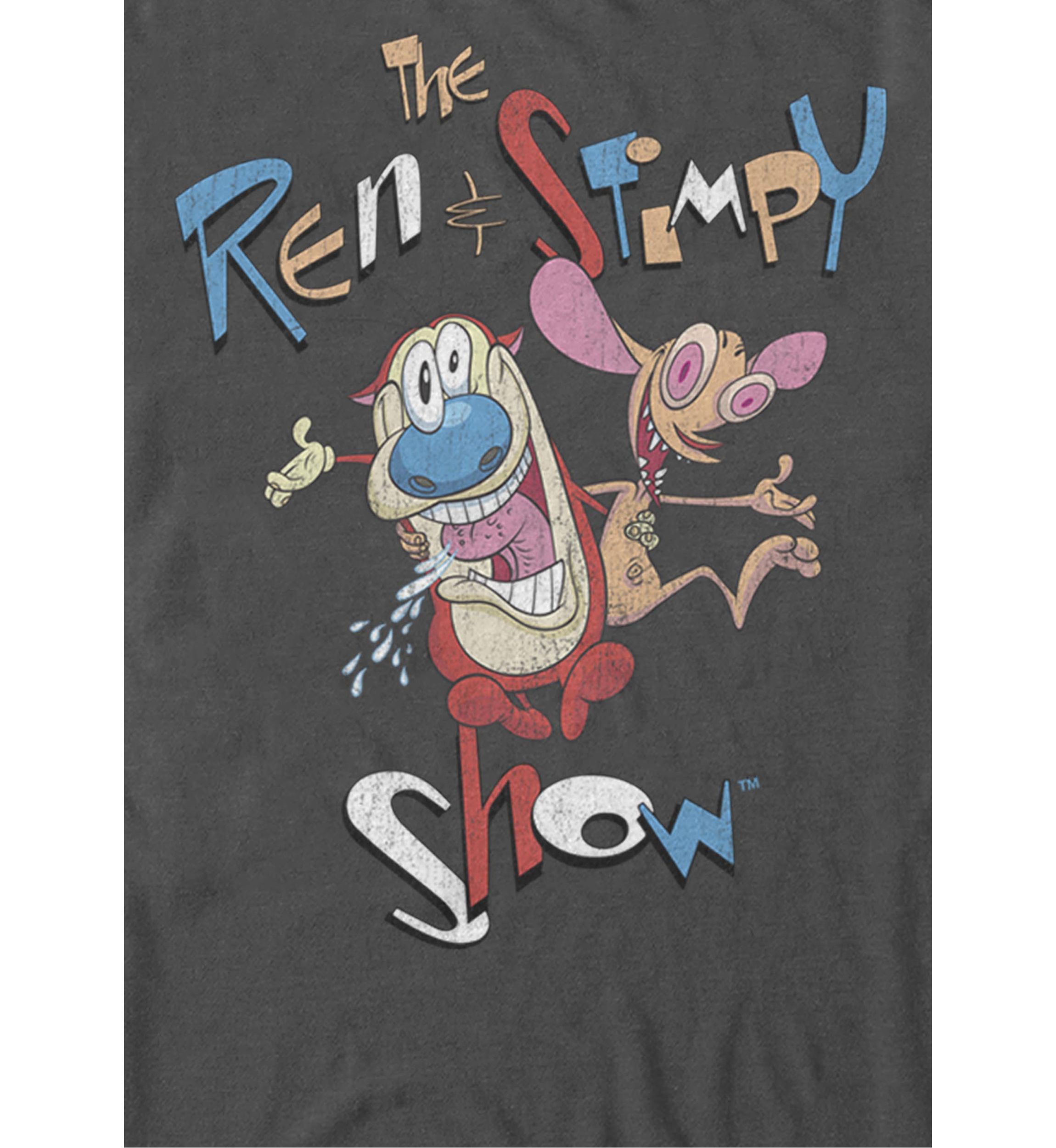 Ren And Stimpy Vintage Title Poster Short-Sleeve T-Shirt