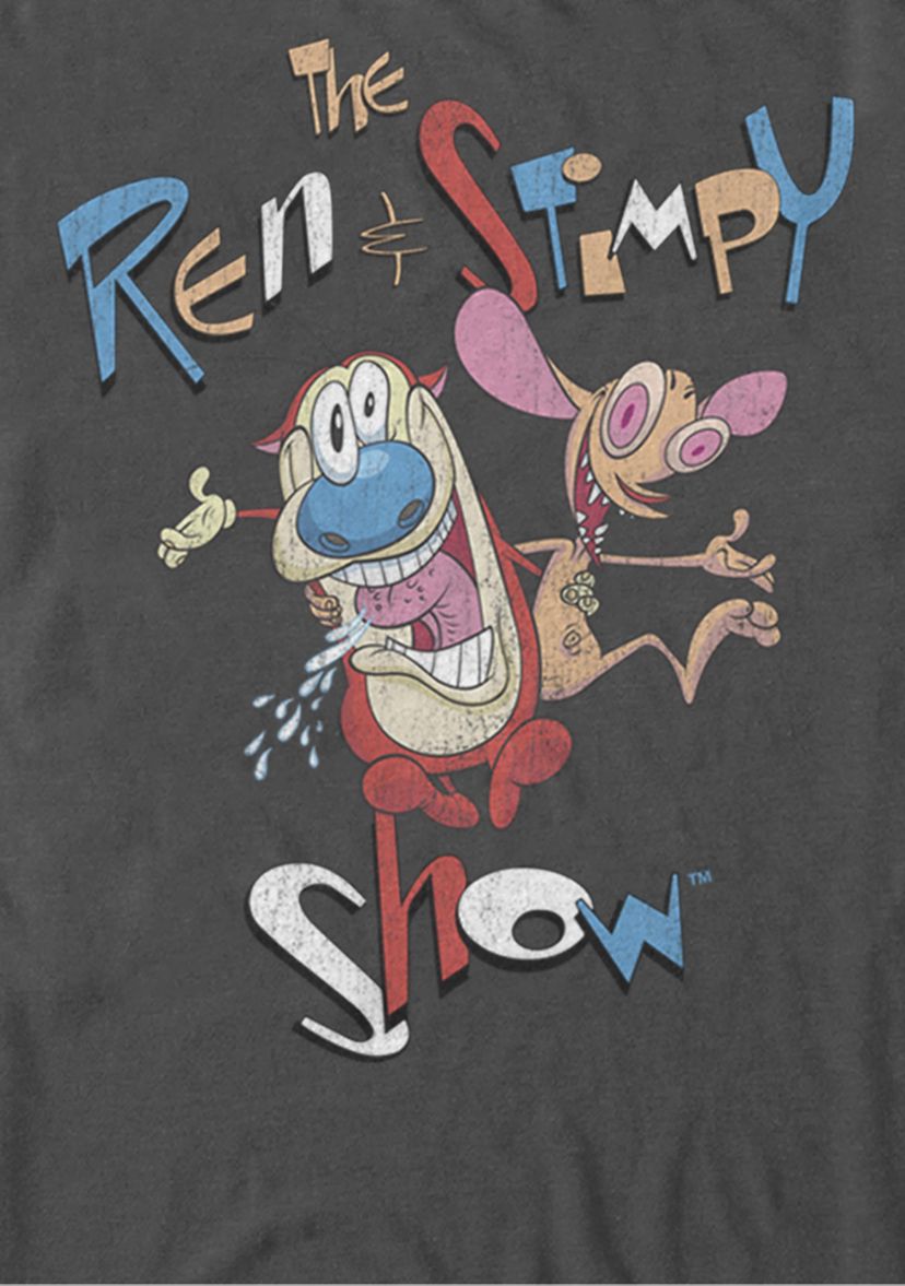 Ren And Stimpy Vintage Title Poster Short-Sleeve T-Shirt