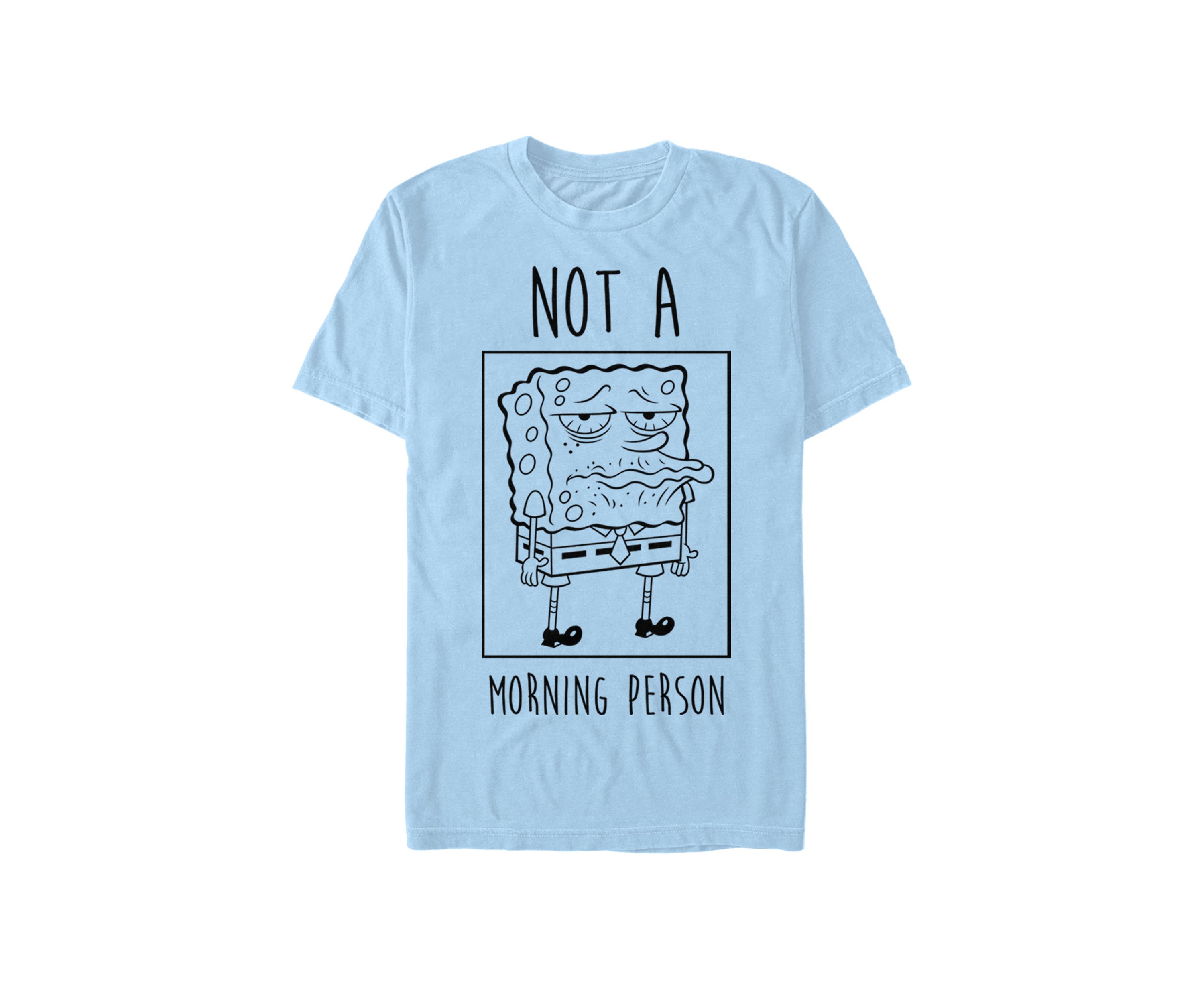 Spongebob Squarepants Not A Morning Person Short Sleeve T-Shirt 