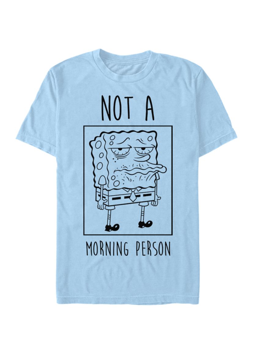 Spongebob Squarepants Not A Morning Person Short Sleeve T-Shirt 