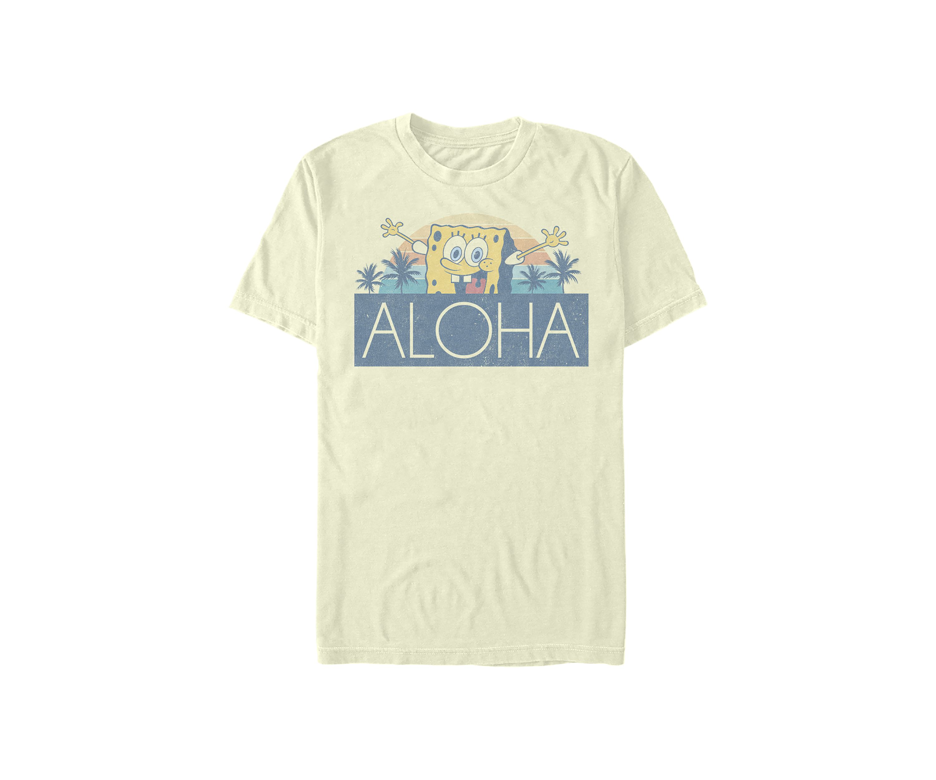 Spongebob Squarepants Aloha Short Sleeve T-Shirt 