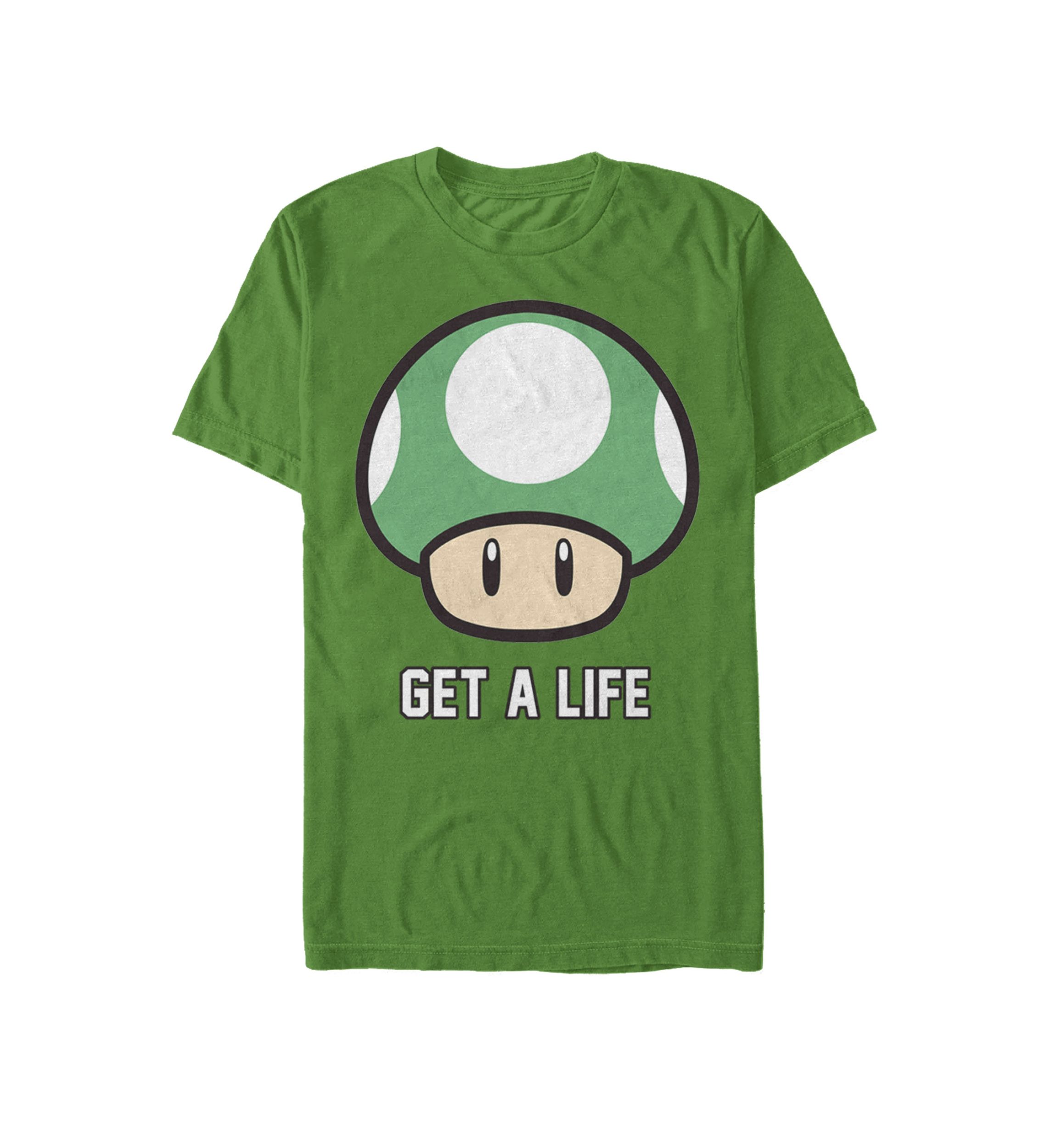 Super Mario Get A Life Shroom Short-Sleeve T-Shirt