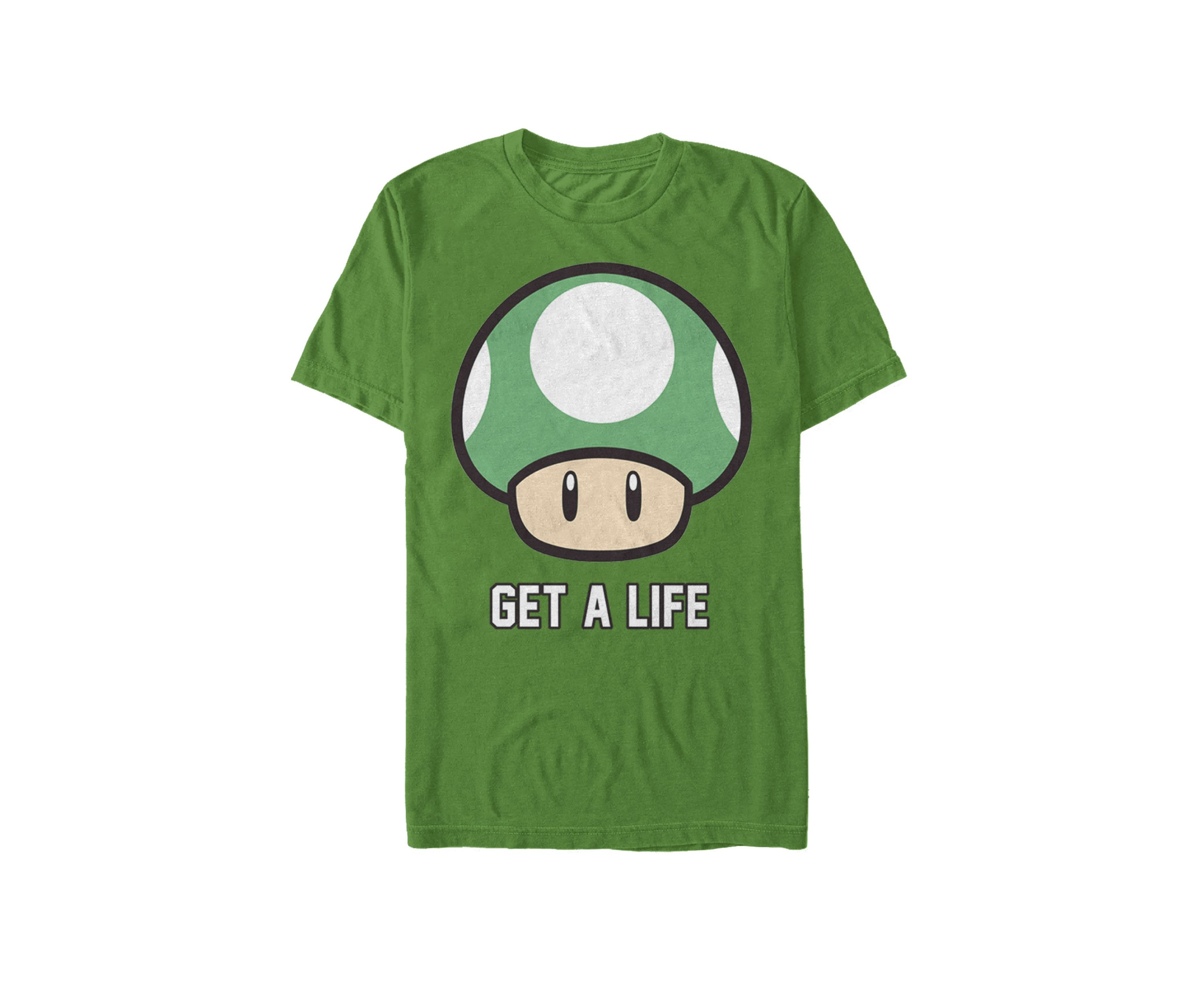 Super Mario Get A Life Shroom Short-Sleeve T-Shirt