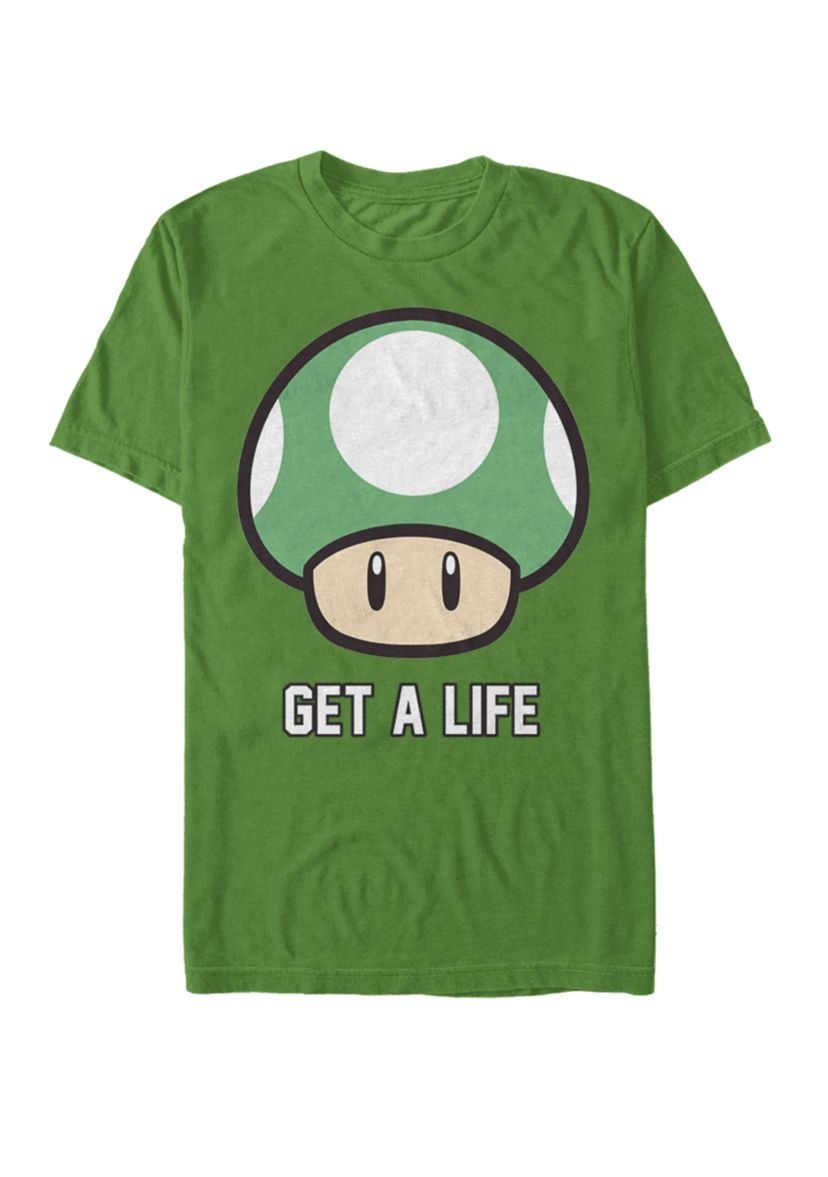 Super Mario Get A Life Shroom Short-Sleeve T-Shirt