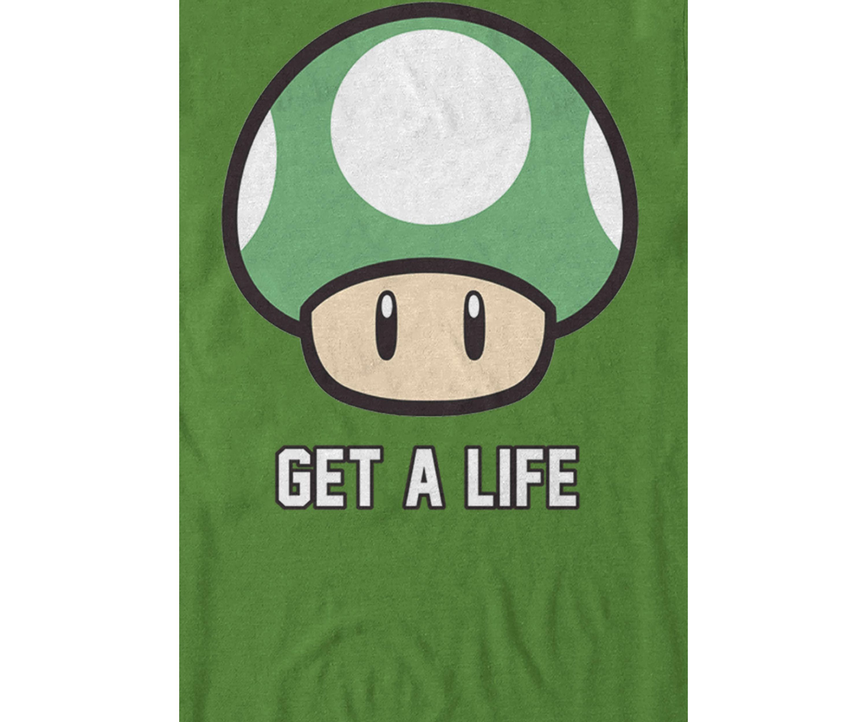 Super Mario Get A Life Shroom Short-Sleeve T-Shirt