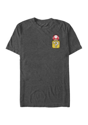 Men's Big & Tall Nintendo Mush Box Graphic Short Sleeve T-Shirt