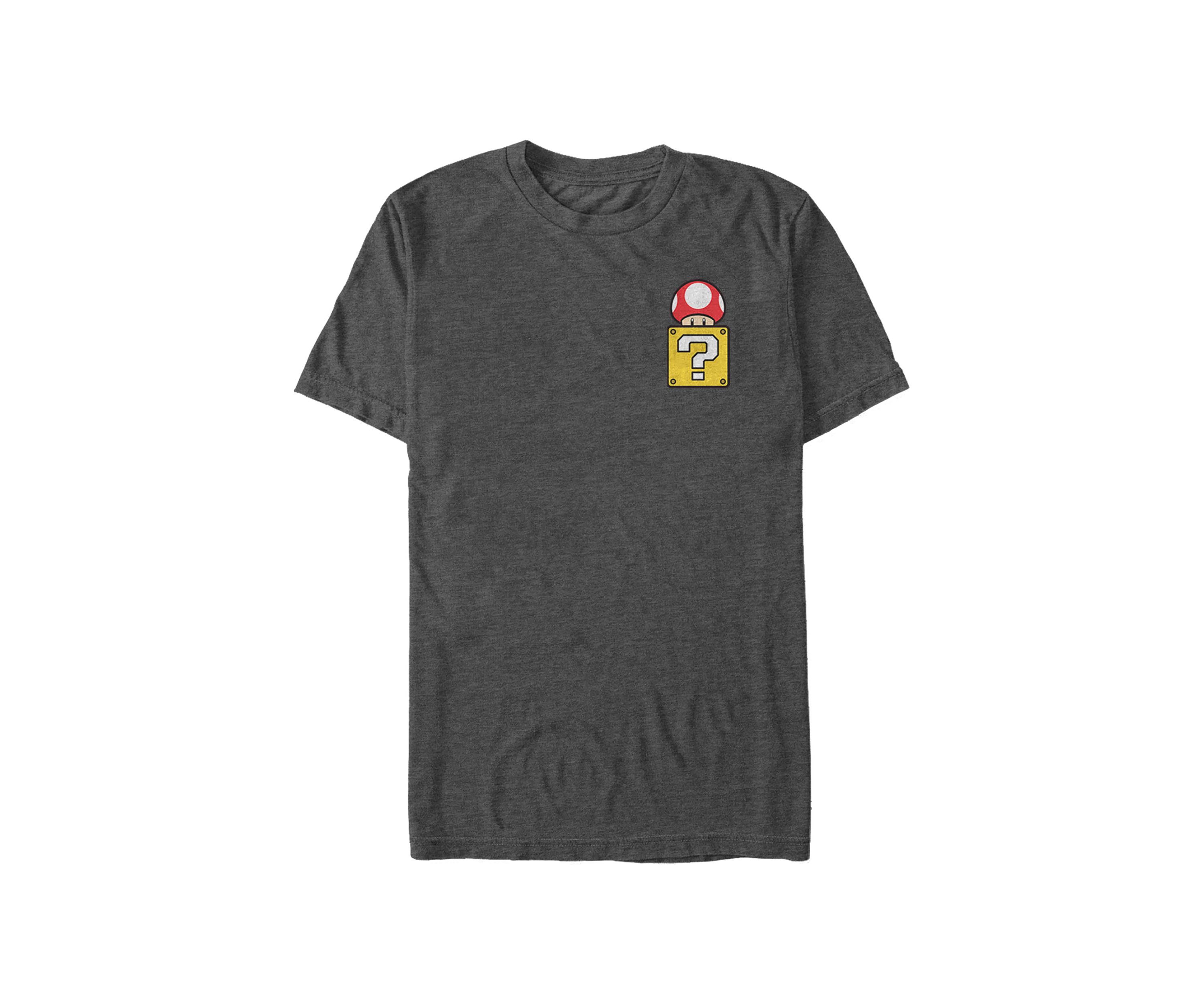 Big & Tall Nintendo Mush Box Graphic Short Sleeve T-Shirt