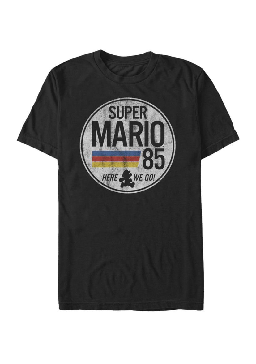 Big & Tall Super Mario Here We Go 85 Retro Short Sleeve Graphic T-Shirt