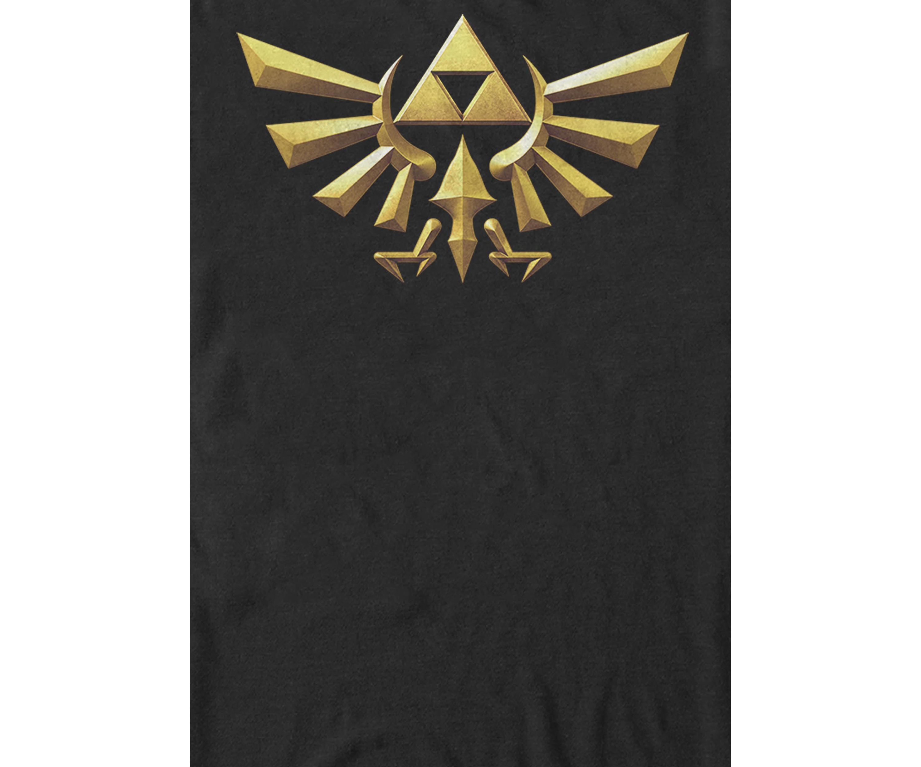 The Legend of Zelda Hyrule Crest Iconic Golden Triforce Short-Sleeve T- Shirt