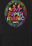 Super Mario Brick Break 85 Tie Dye Logo Short Sleeve T-Shirt 